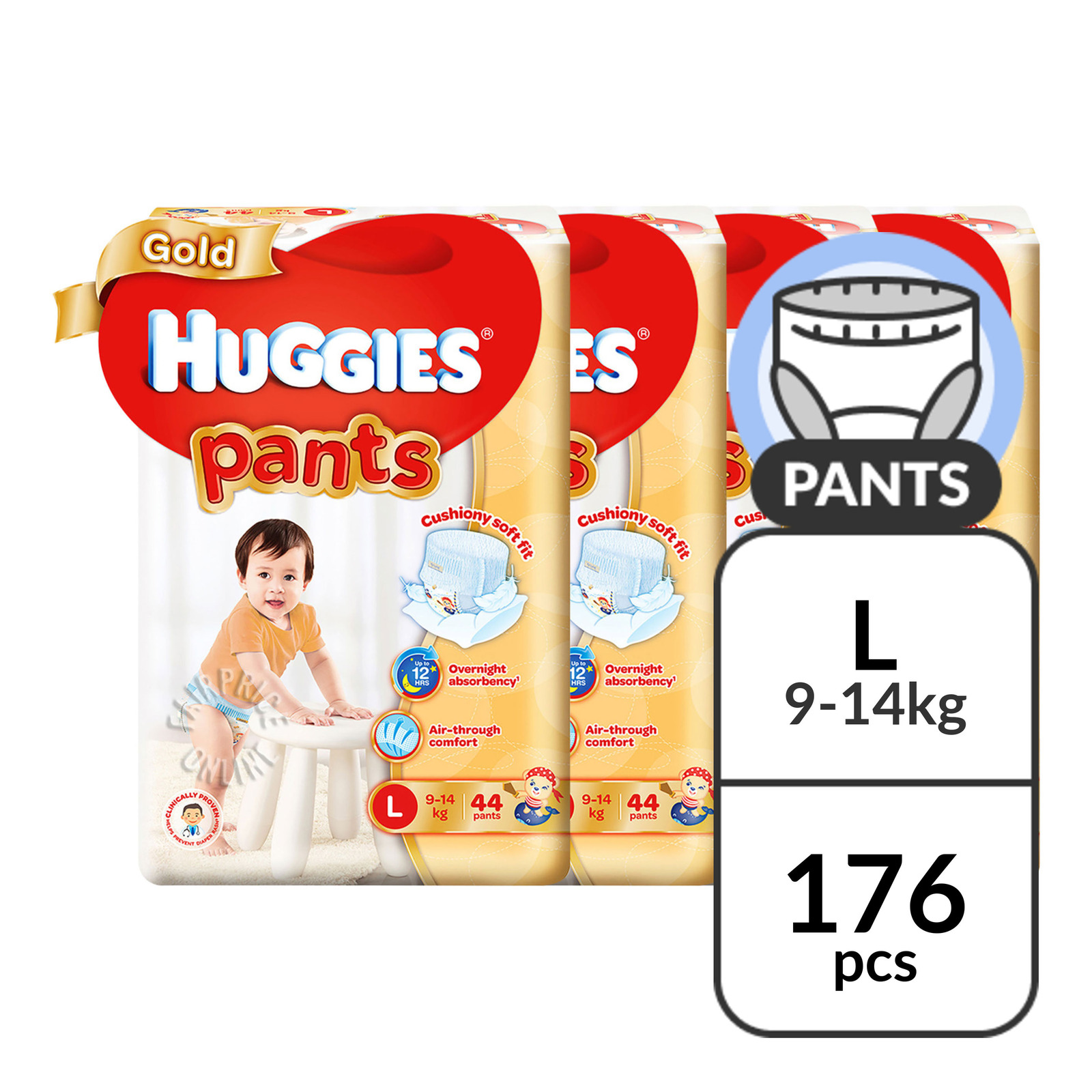 Huggies Gold Pants - L (9 - 14kg)