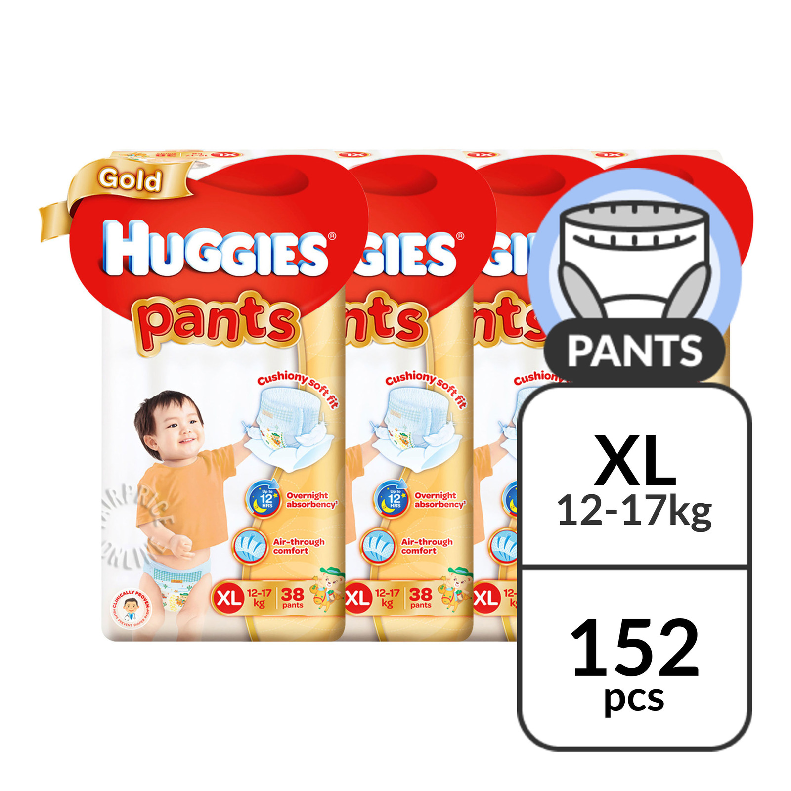 Huggies Gold Pants - XL (12 - 17kg)