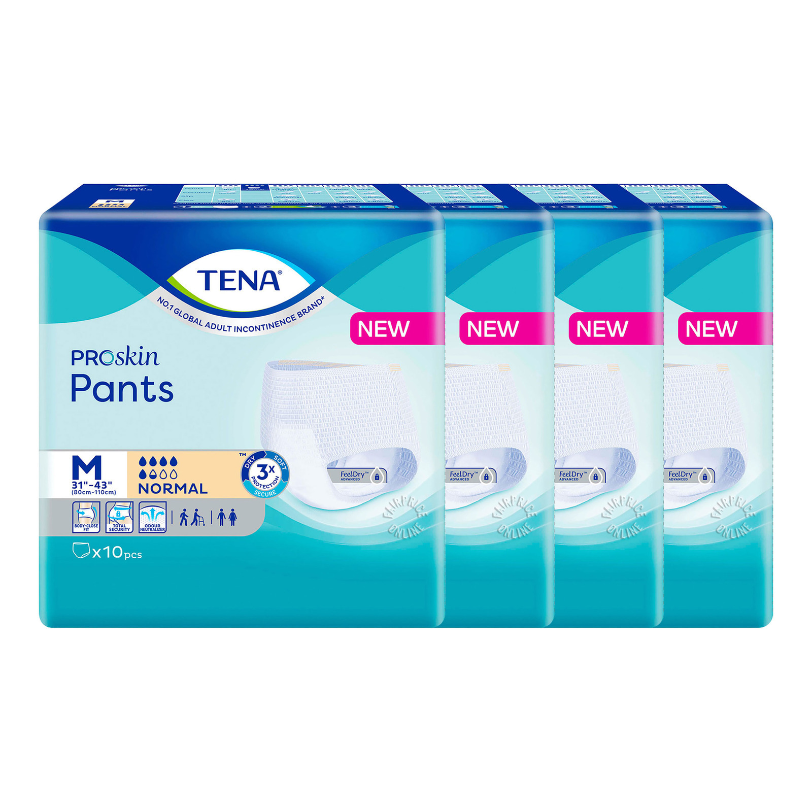 TENA Pants Normal Unisex Adult Diapers - M