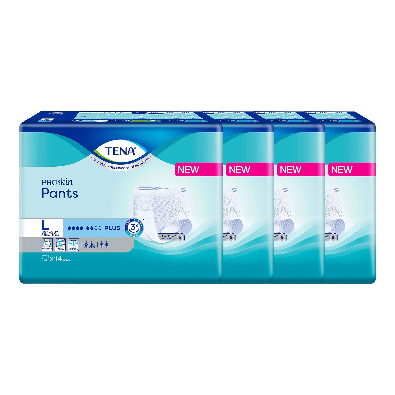 TENA Pants Plus Unisex Adult Diapers - L