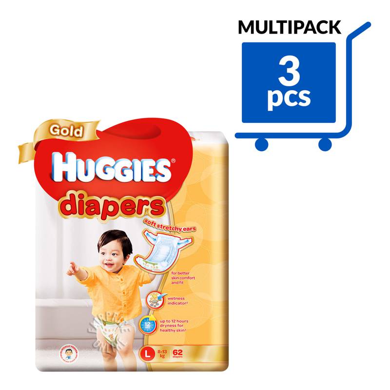 Huggies Baby Gold Tape Diapers L (8 13kg) NTUC FairPrice