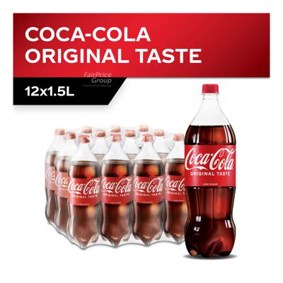 Coca-Cola Original Taste Less Sugar 12 x 1.5L