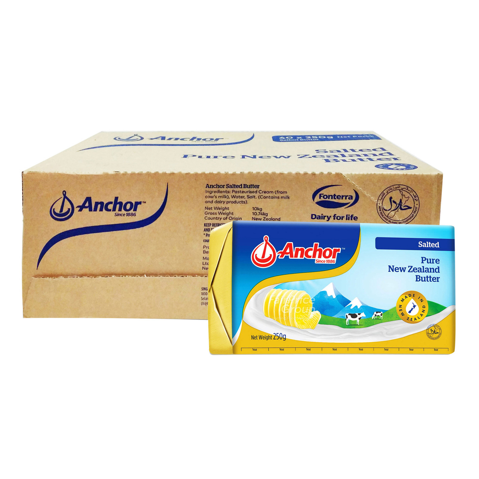 Anchor Pure New Zealand Block Butter Unsalted Ntuc Fairprice