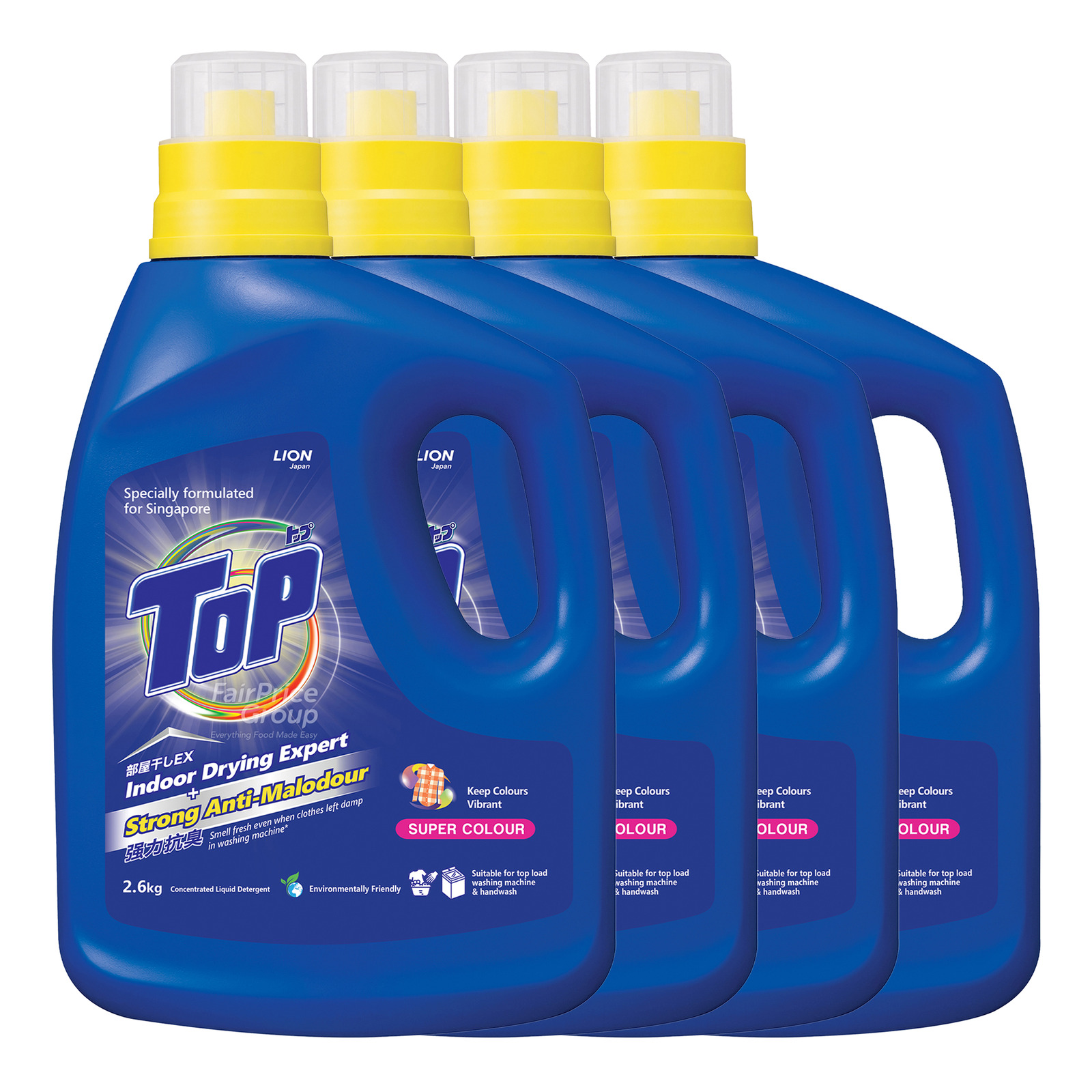 Top Concentrated Liquid Detergent Bottle-Super Colour