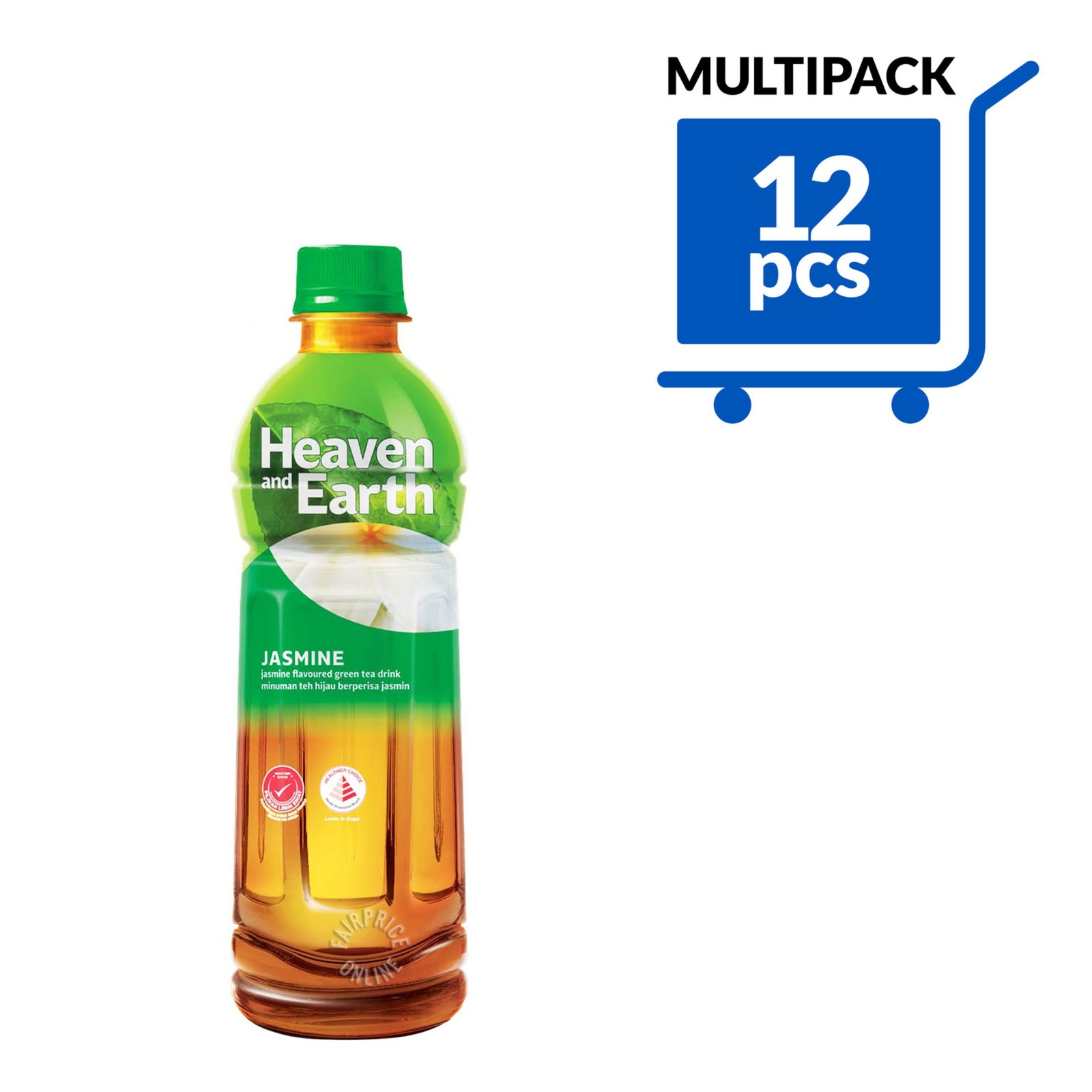 Heaven and Earth Jasmine Green Tea (12 x 500ml) Case NTUC FairPrice