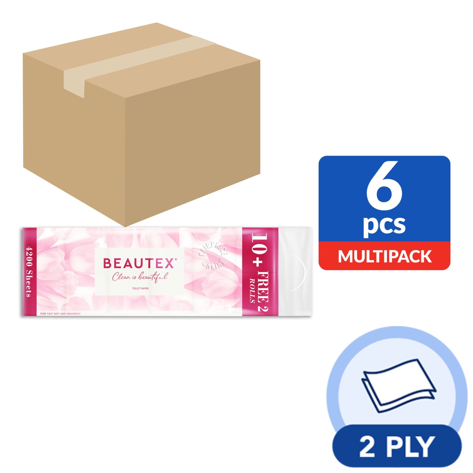 Beautex Bathroom Tissue Rolls Premium NTUC FairPrice