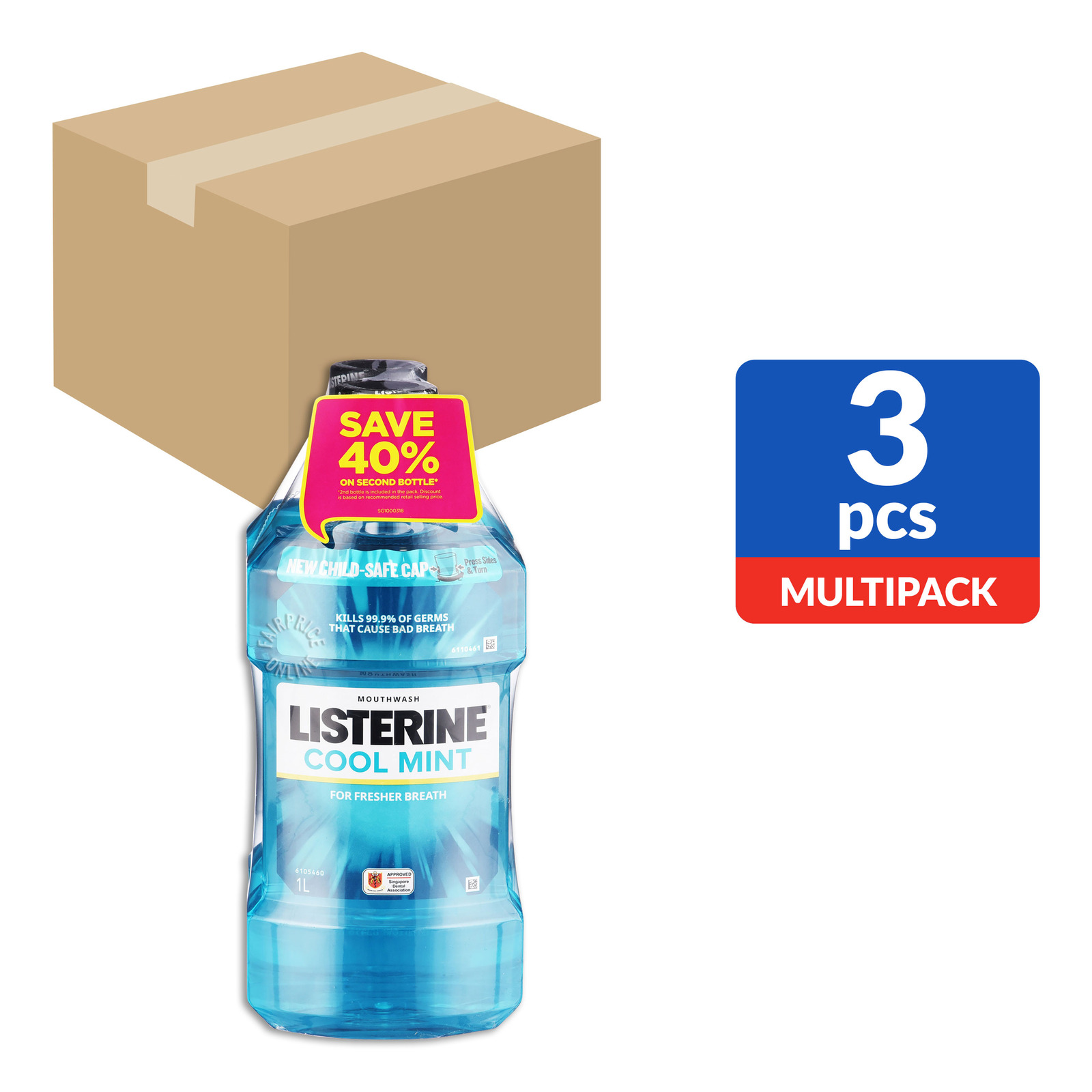 Listerine Mouthwash Cool Mint NTUC FairPrice