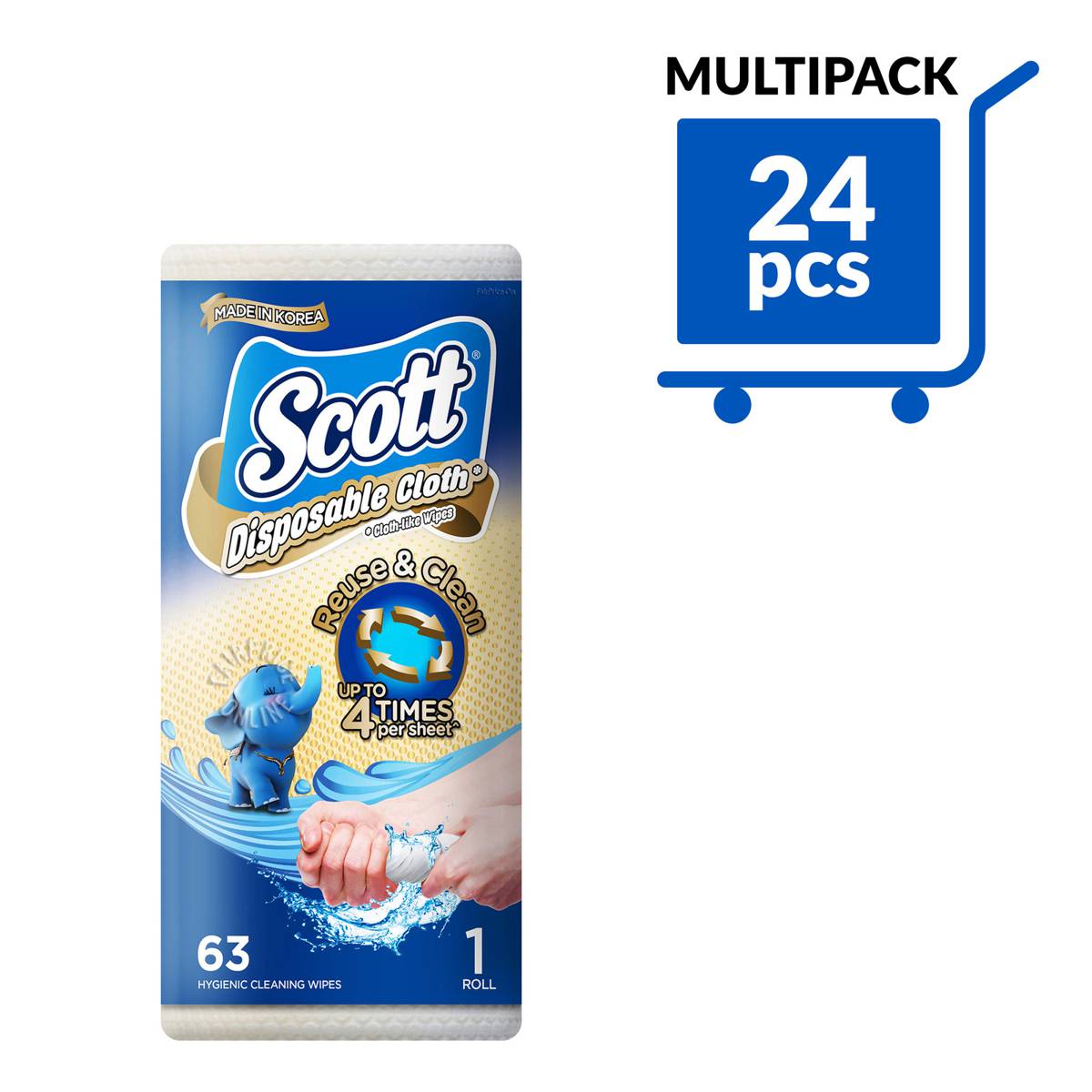 Scott Disposable Clothlike Wipes NTUC FairPrice