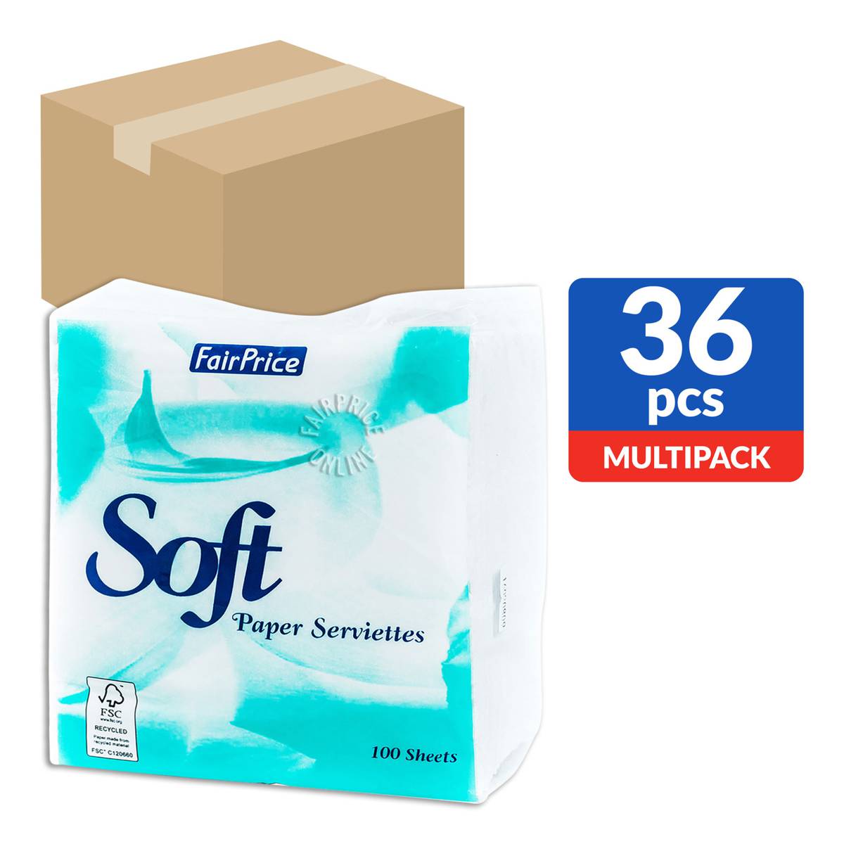 FairPrice Soft Paper Serviettes NTUC FairPrice