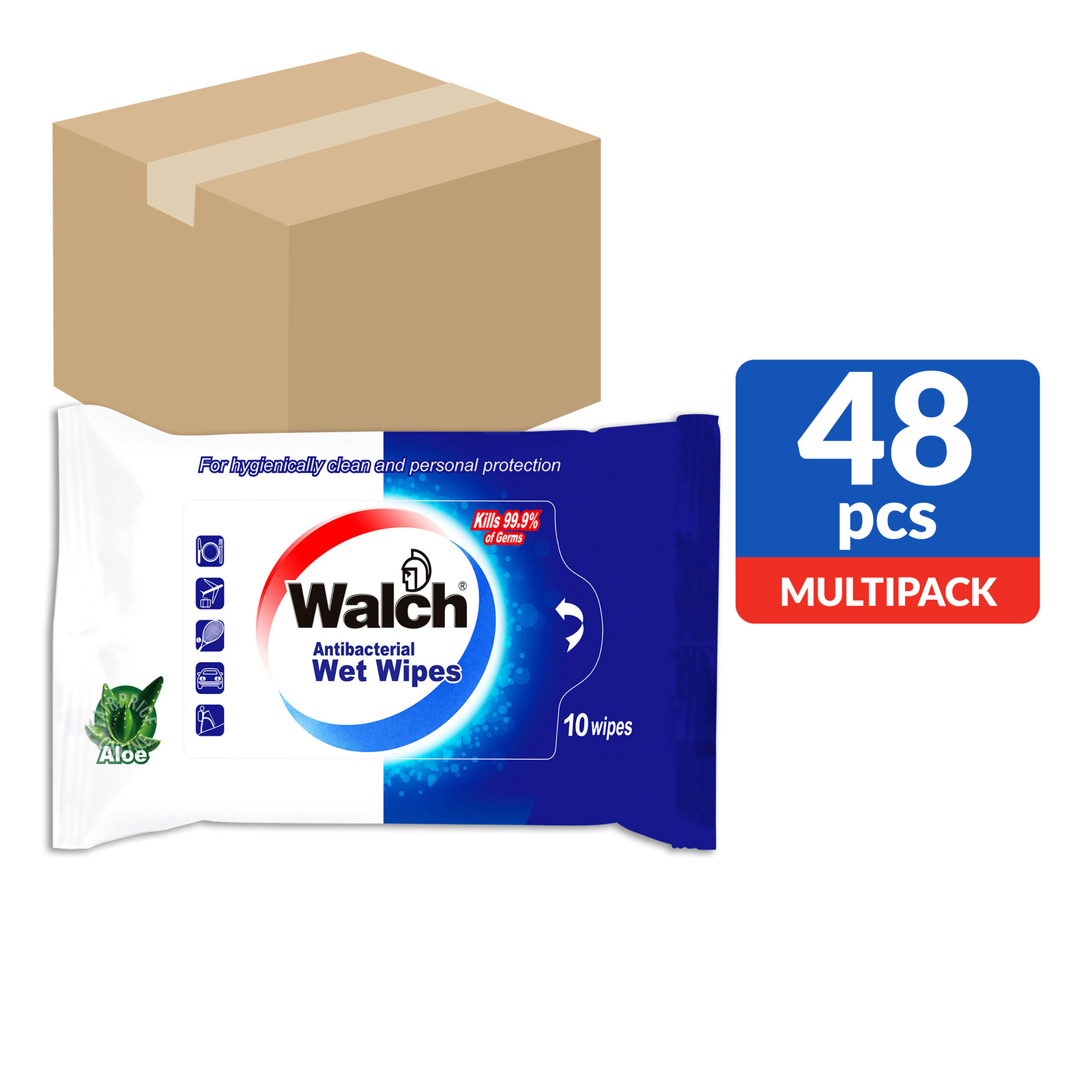 Walch Antibacterial Wet Wipes NTUC FairPrice