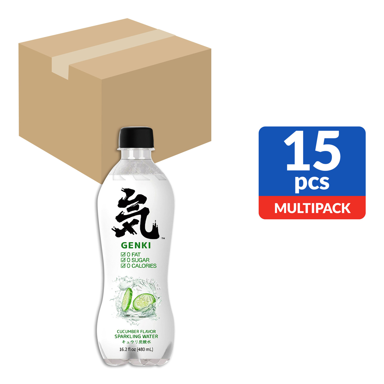 Genki Fresh Sparkling Water Cucumber NTUC FairPrice