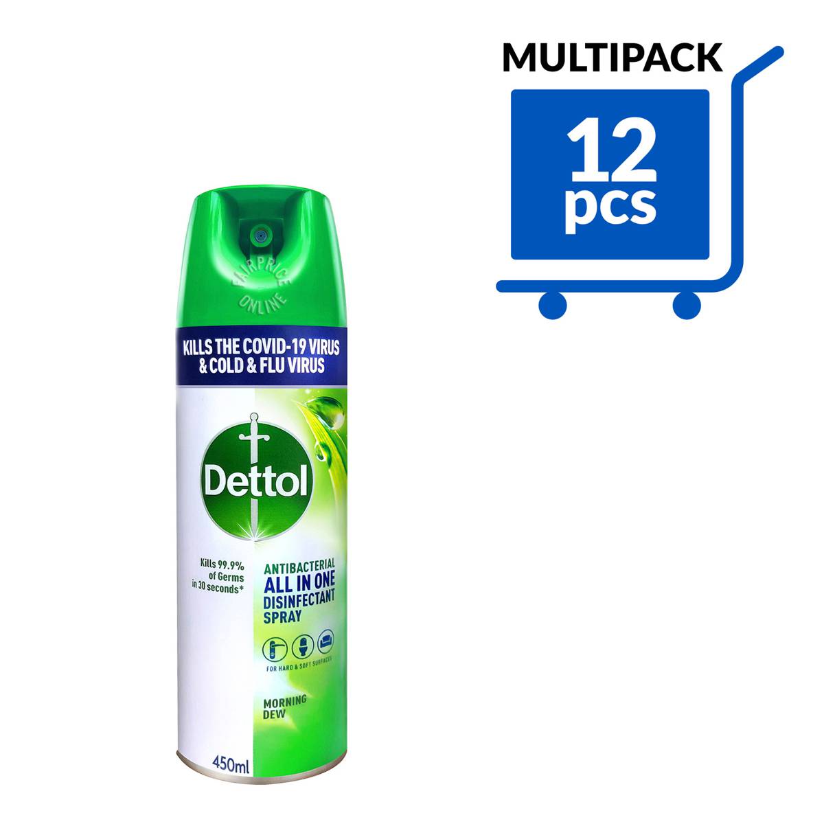 Dettol Disinfectant Spray Morning Dew NTUC FairPrice
