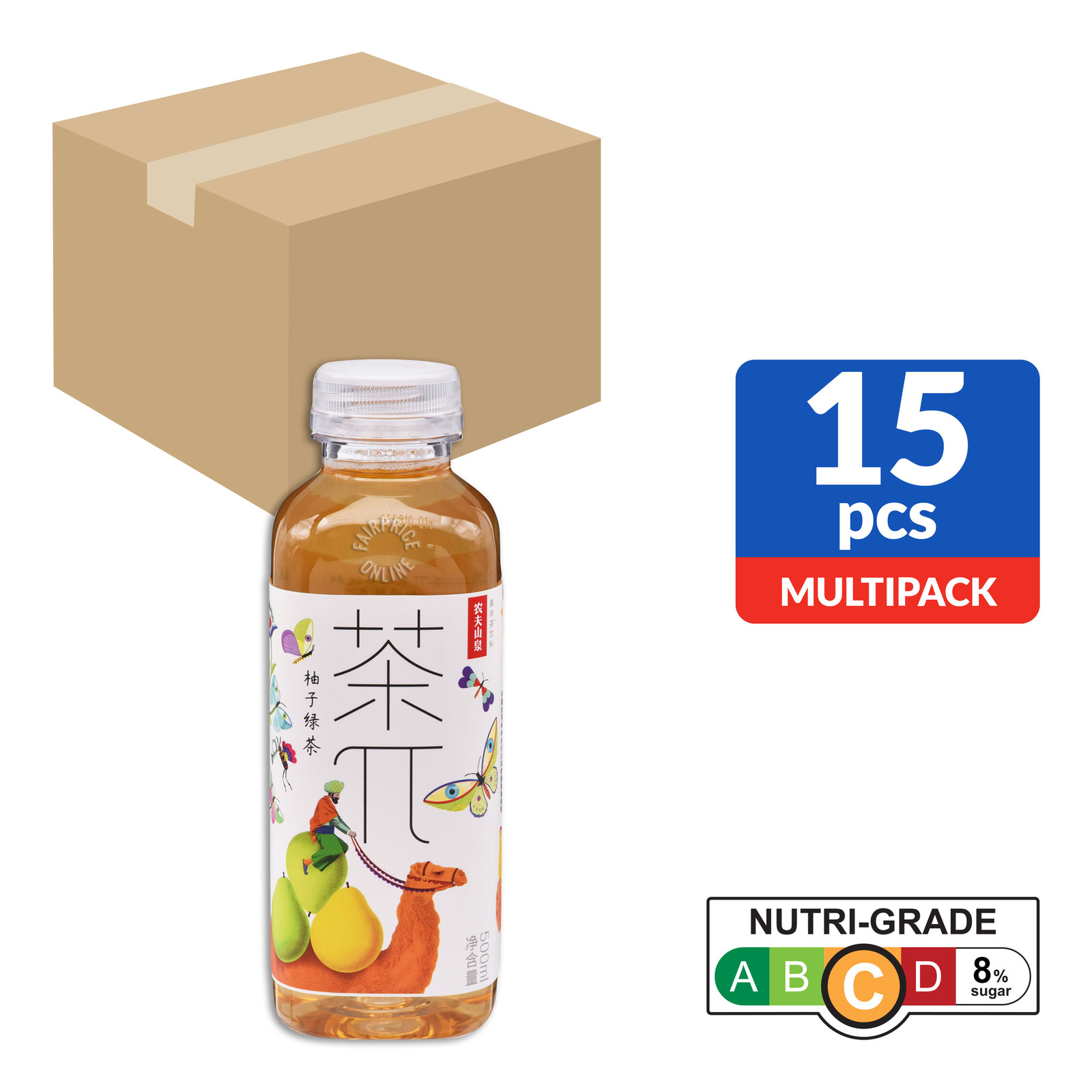 Cha Pai Fruit Tea Bottle Drink - Pomelo Green Tea