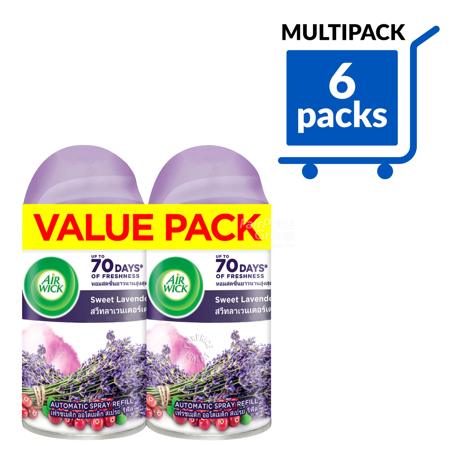 Air Wick Life Scents Auto Spray Refill Sweet Lavender Days NTUC