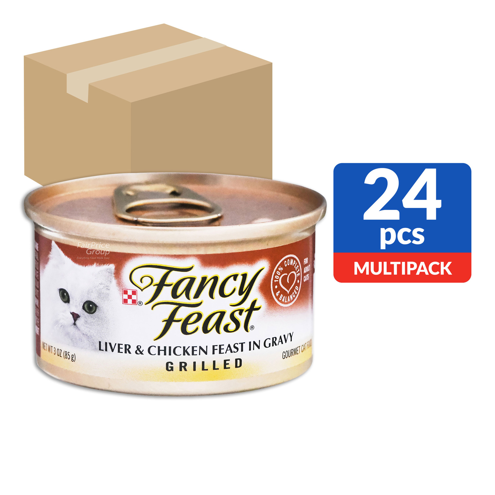 Fancy Feast Grilled in Gravy Cat Food Liver & Chicken NTUC FairPrice