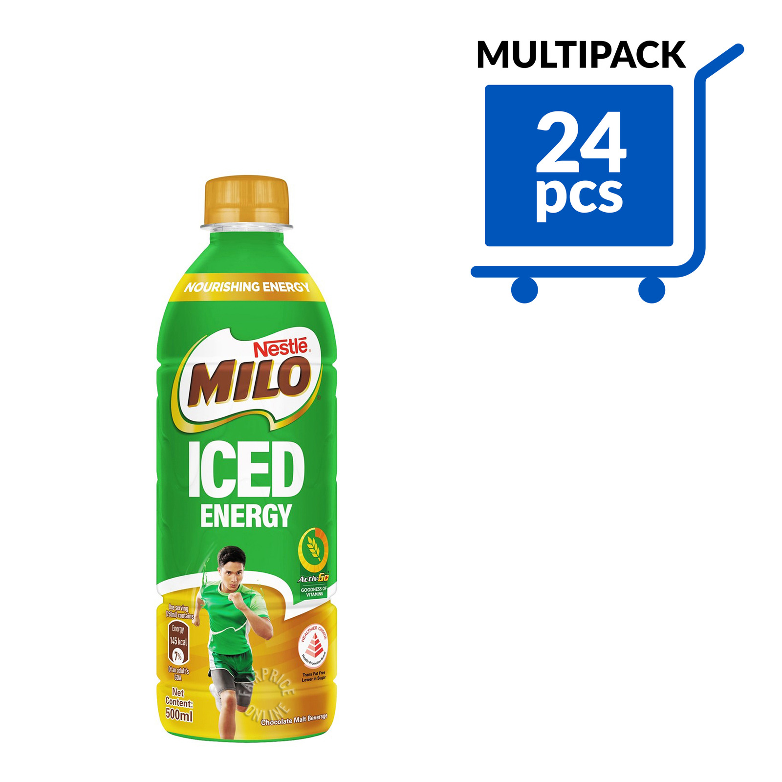 Milo Chocolate Malt Milk Bottle Drink - Iced Energy 24 x 500ml (CTN ...