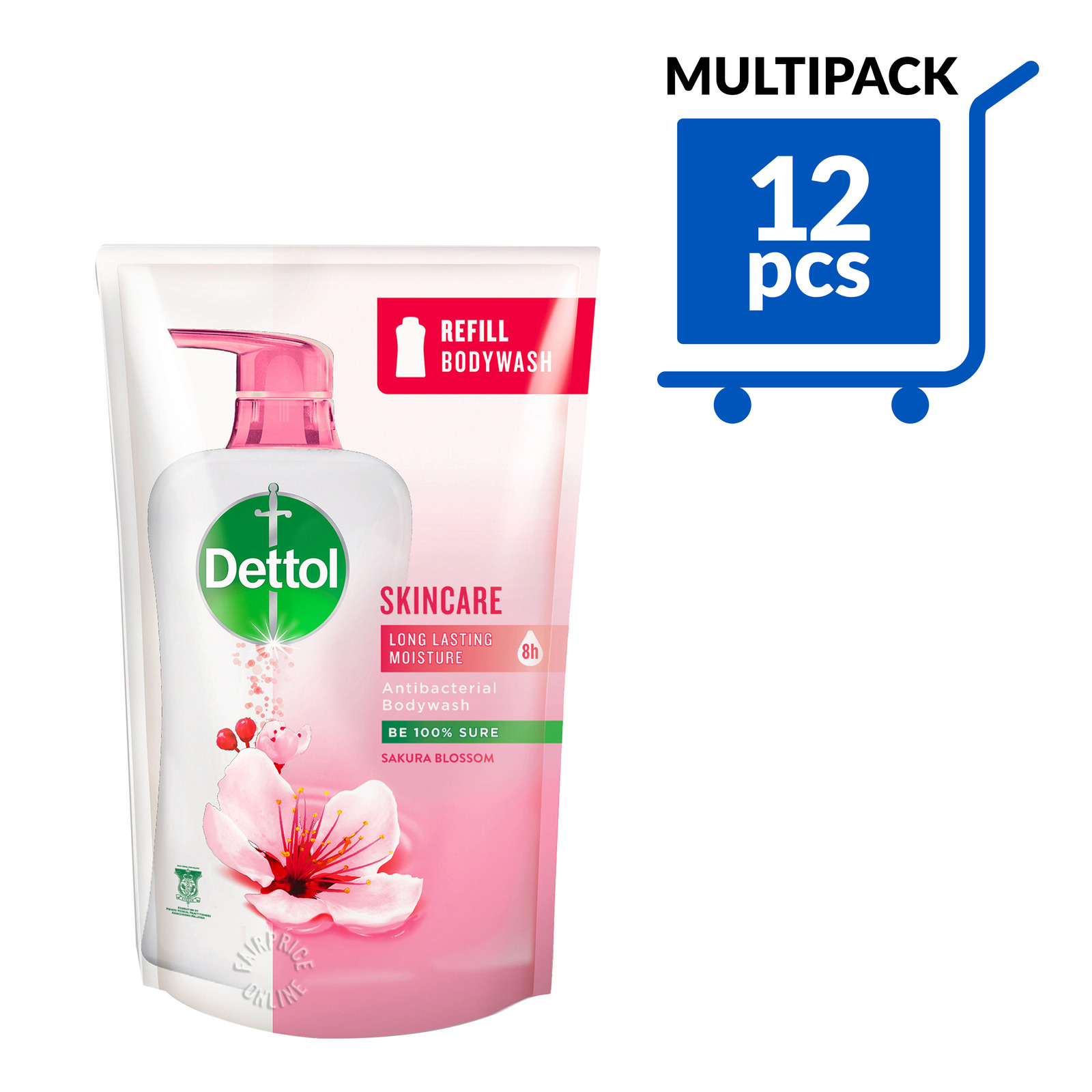 Dettol AntiBacterial pHBalanced Body Wash Refill Skincare NTUC