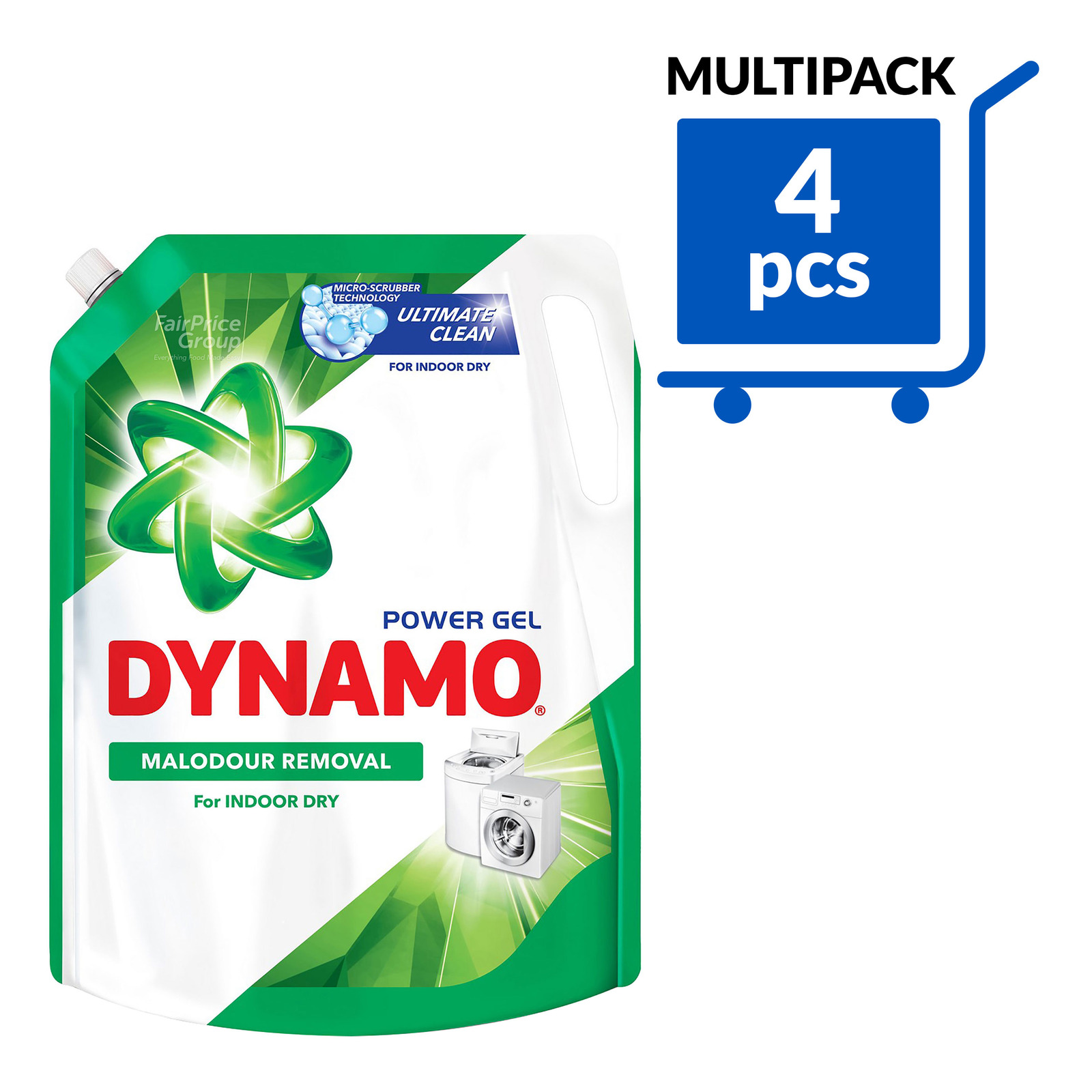 Dynamo Power Gel Laundry Detergent Refill Indoor Dry NTUC FairPrice