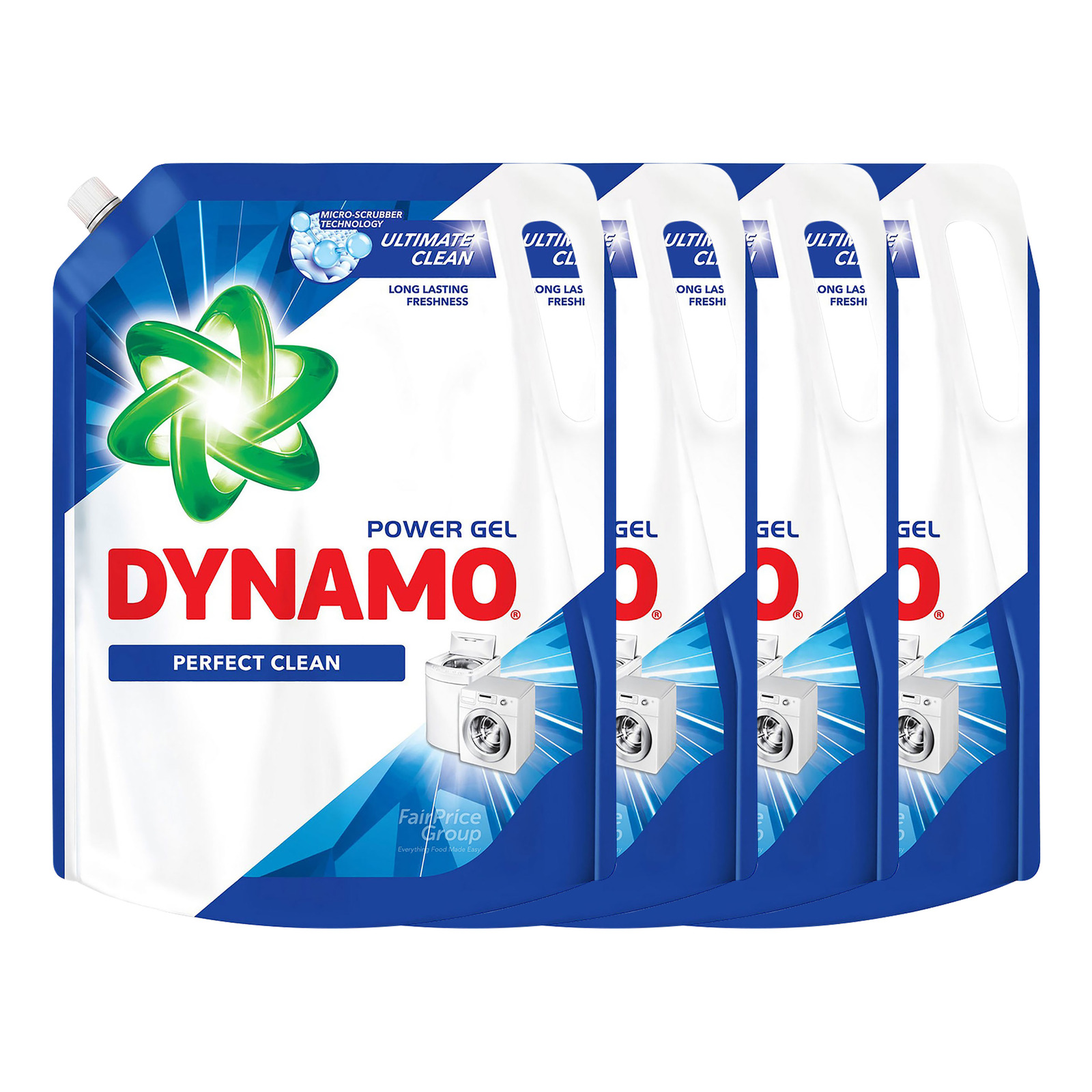 Dynamo Power Gel Laundry Detergent Refill Perfect Clean NTUC FairPrice