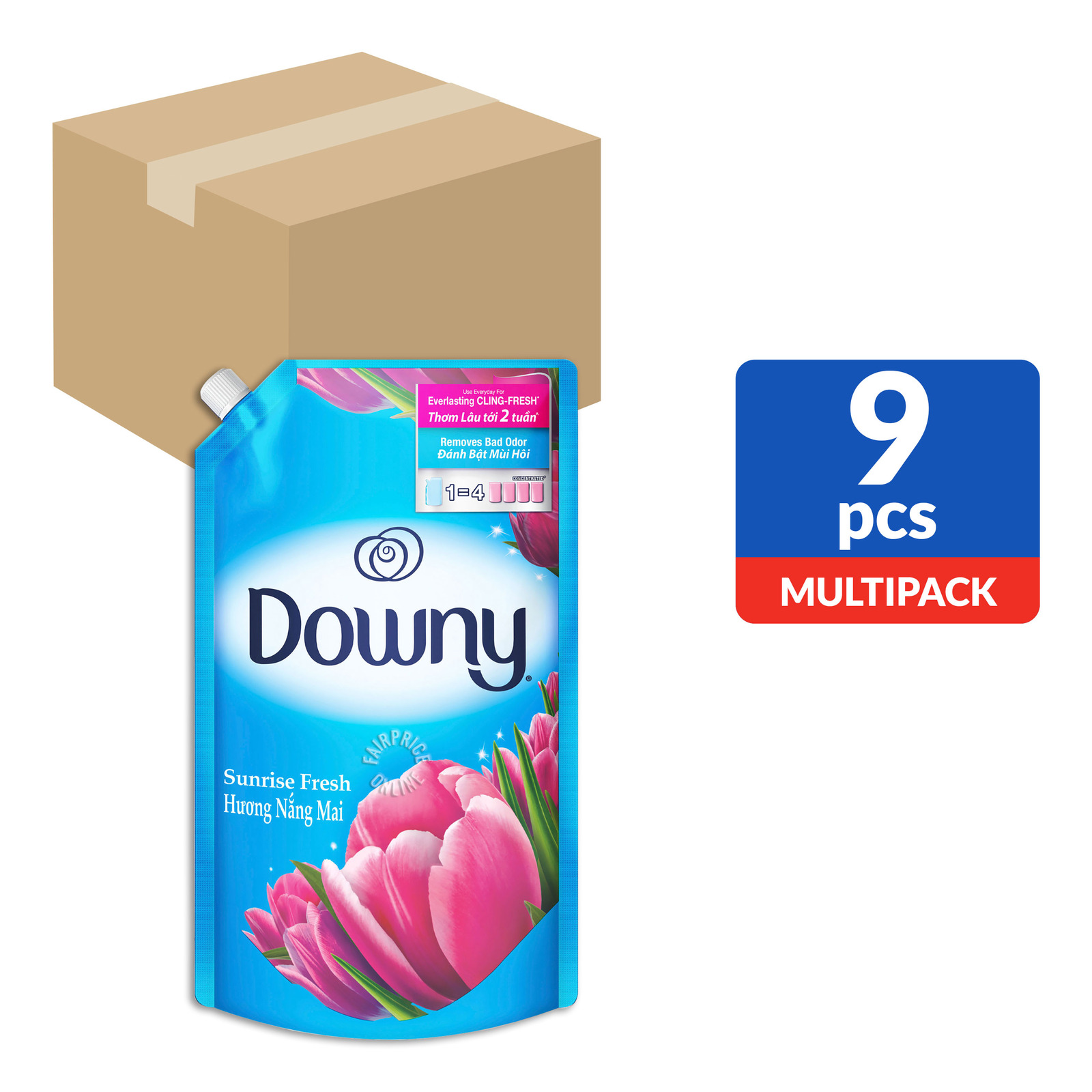 Downy Fabric Conditioner Refill Sunrise Fresh NTUC FairPrice