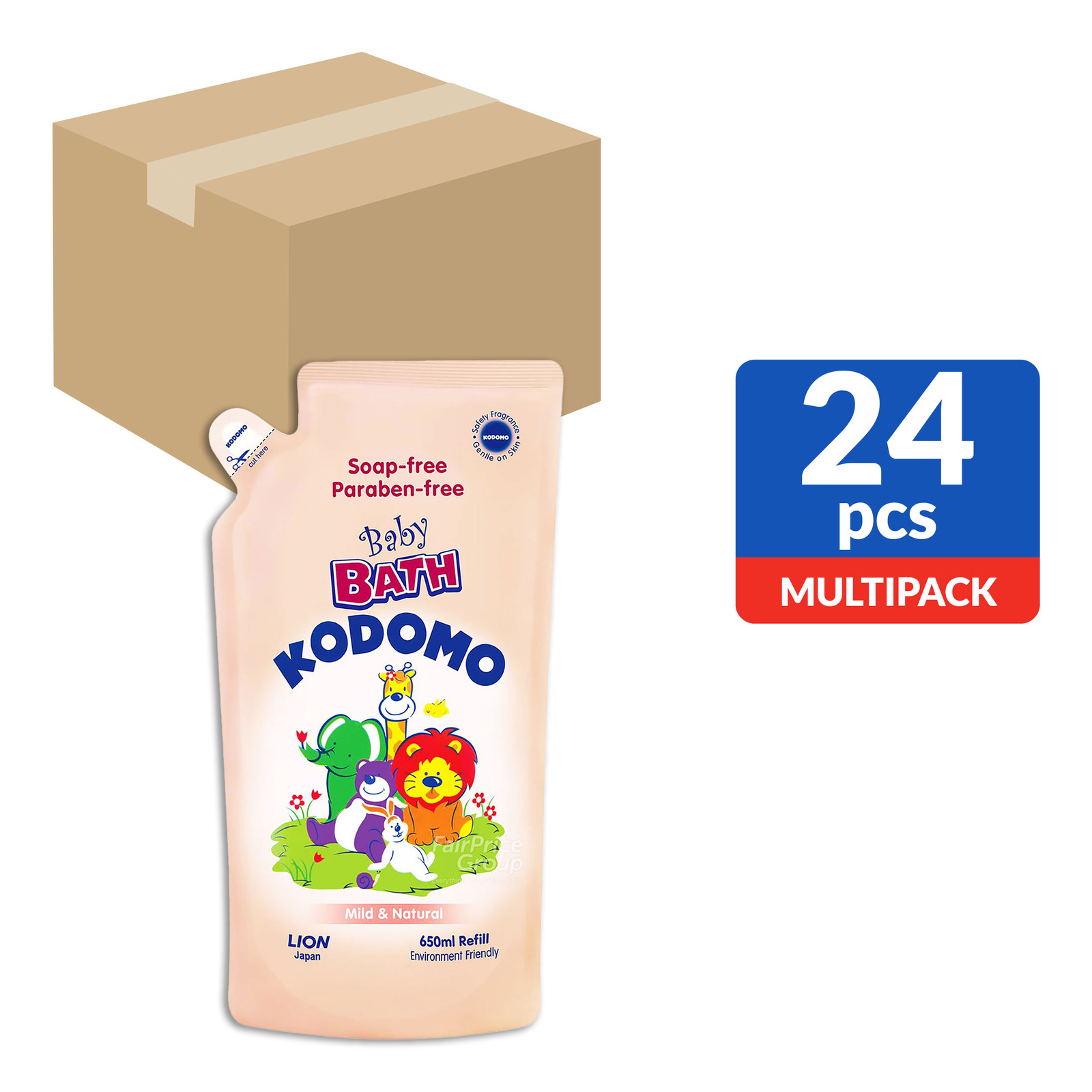 Kodomo Baby Bath Wash Refill Mild & Natural NTUC FairPrice