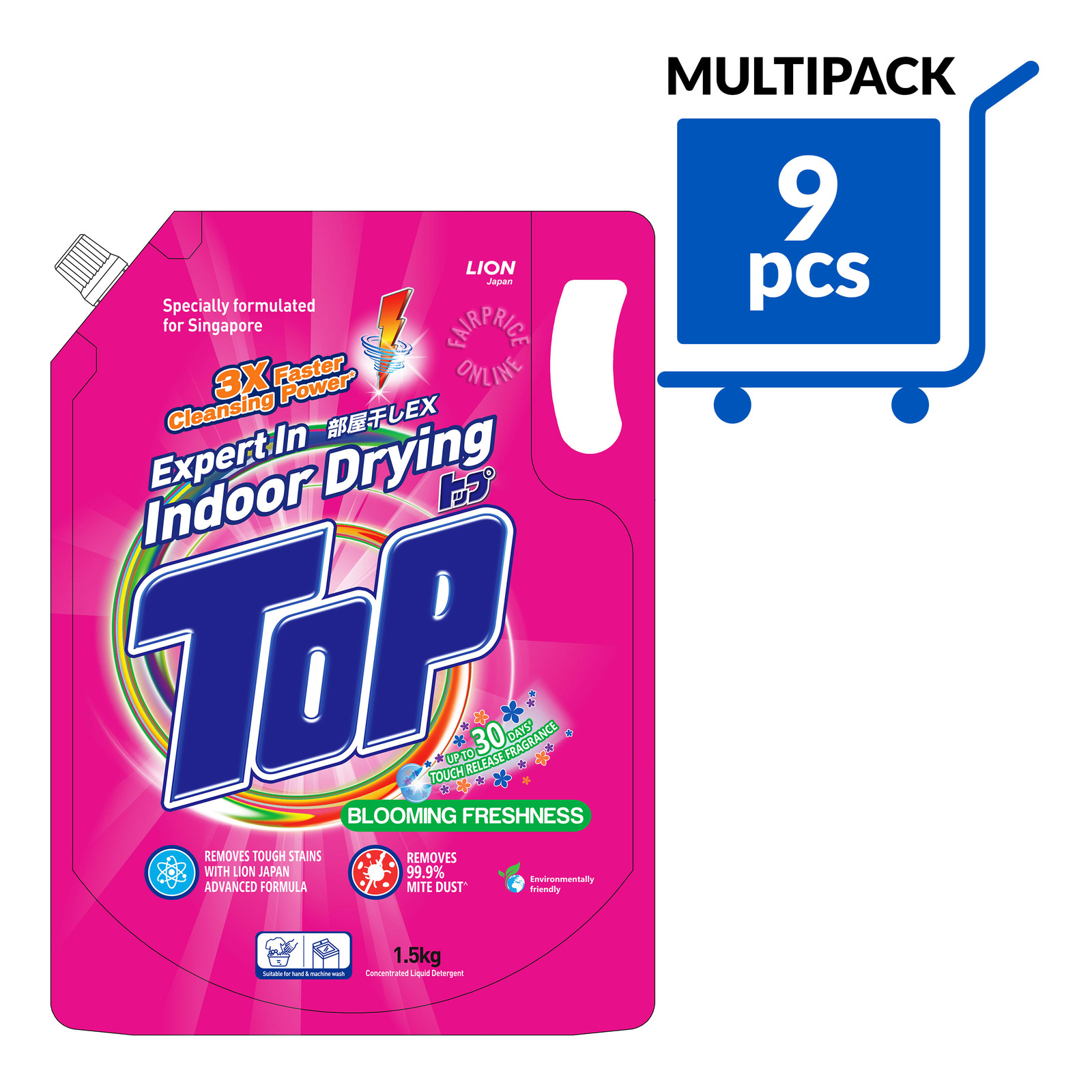 Top Concentrated Liquid Detergent Refill Blooming Freshness NTUC