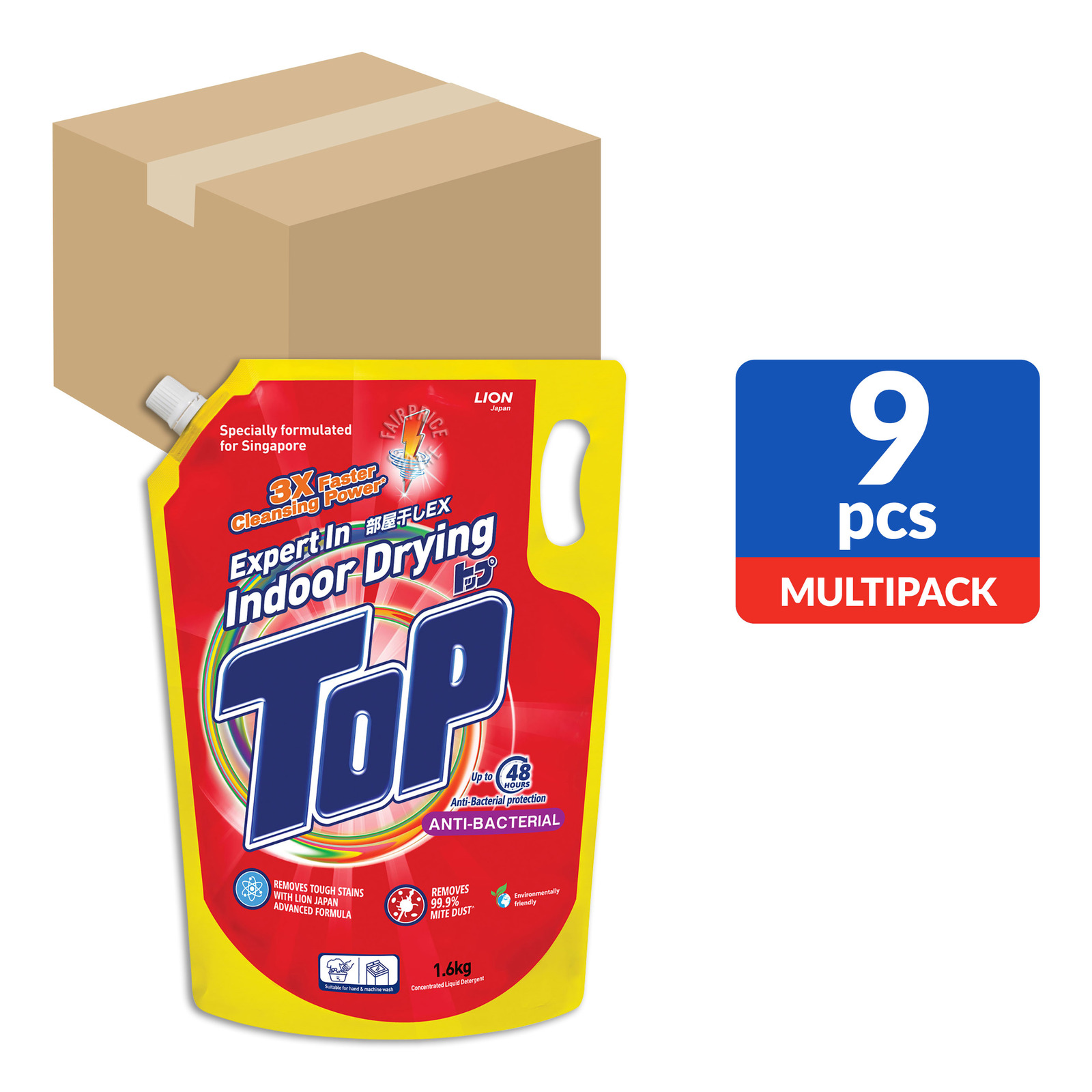 Top Concentrated Liquid Detergent Refill AntiBacterial NTUC FairPrice