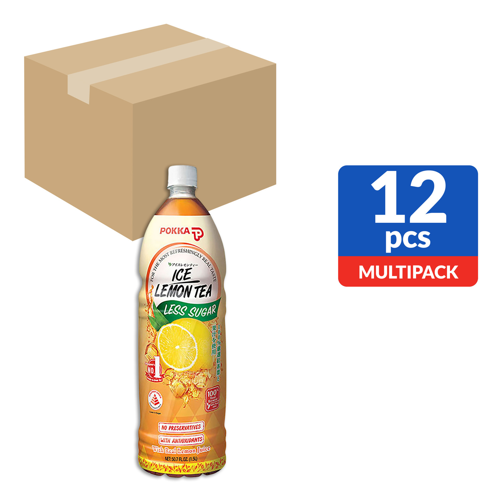 Pokka Bottle Drink Ice Lemon Tea (Less Sugar) NTUC FairPrice