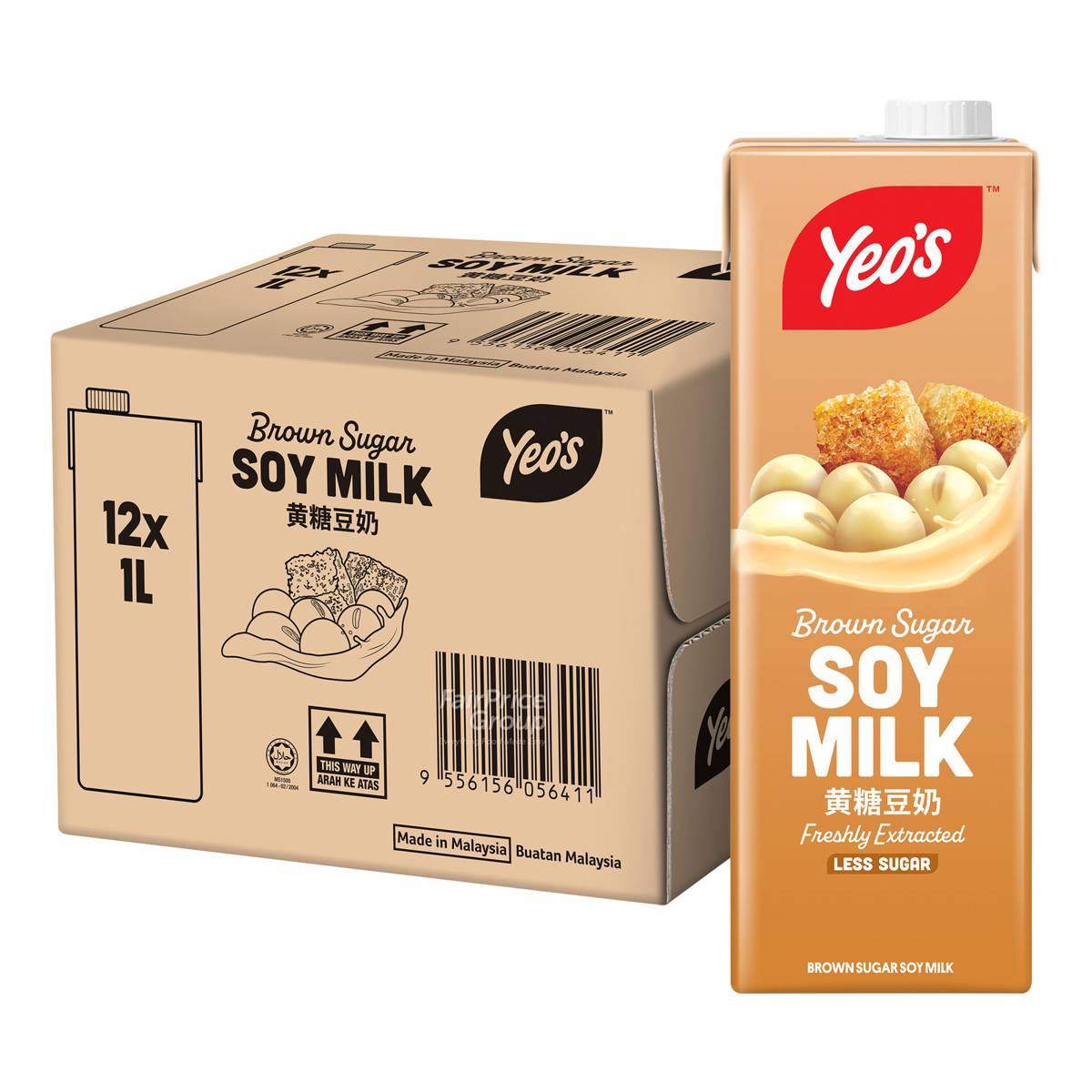 Yeo's Packet Drink Brown Sugar Soy Milk NTUC FairPrice