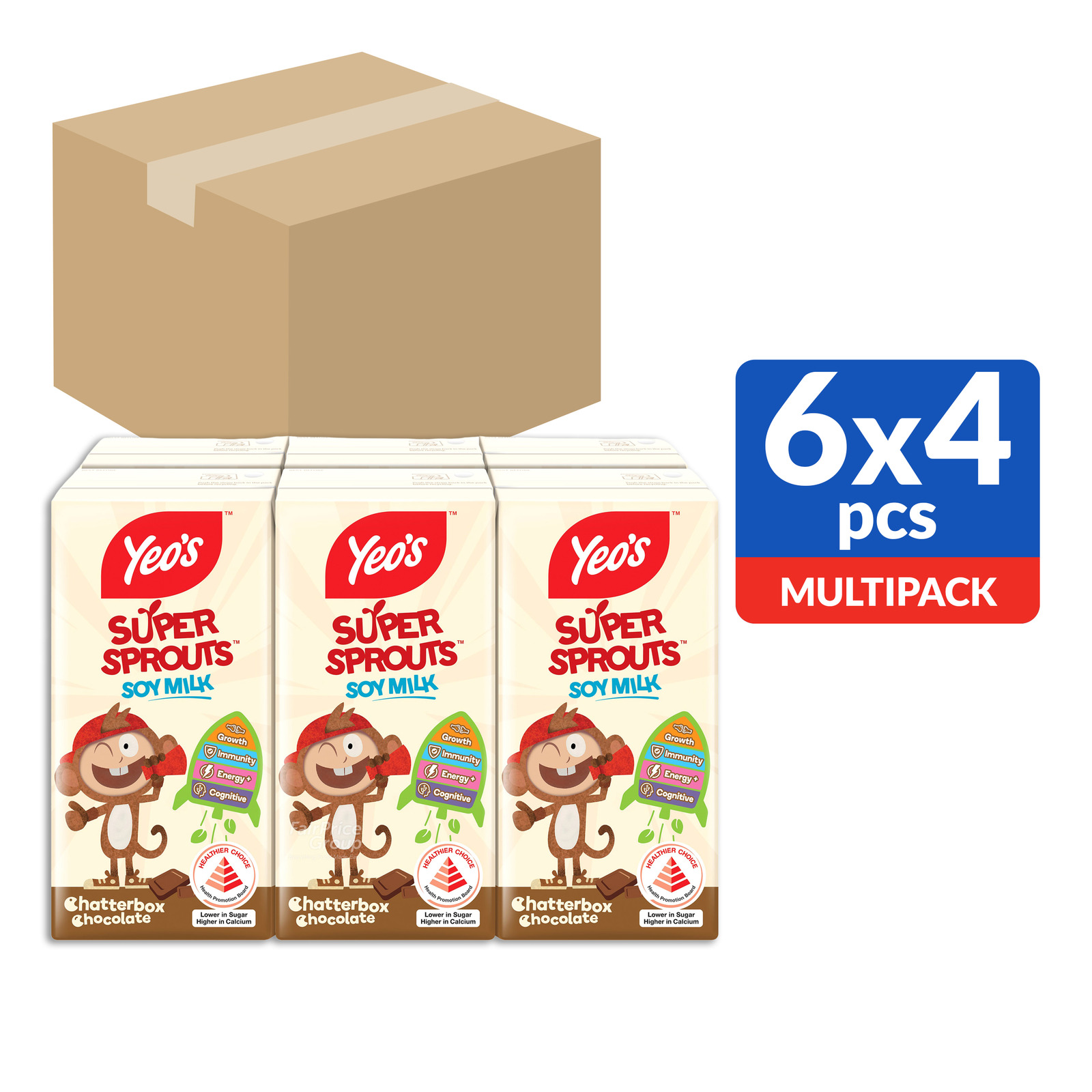 Yeo's Super Sprouts Soy Milk - Chocolate | NTUC FairPrice