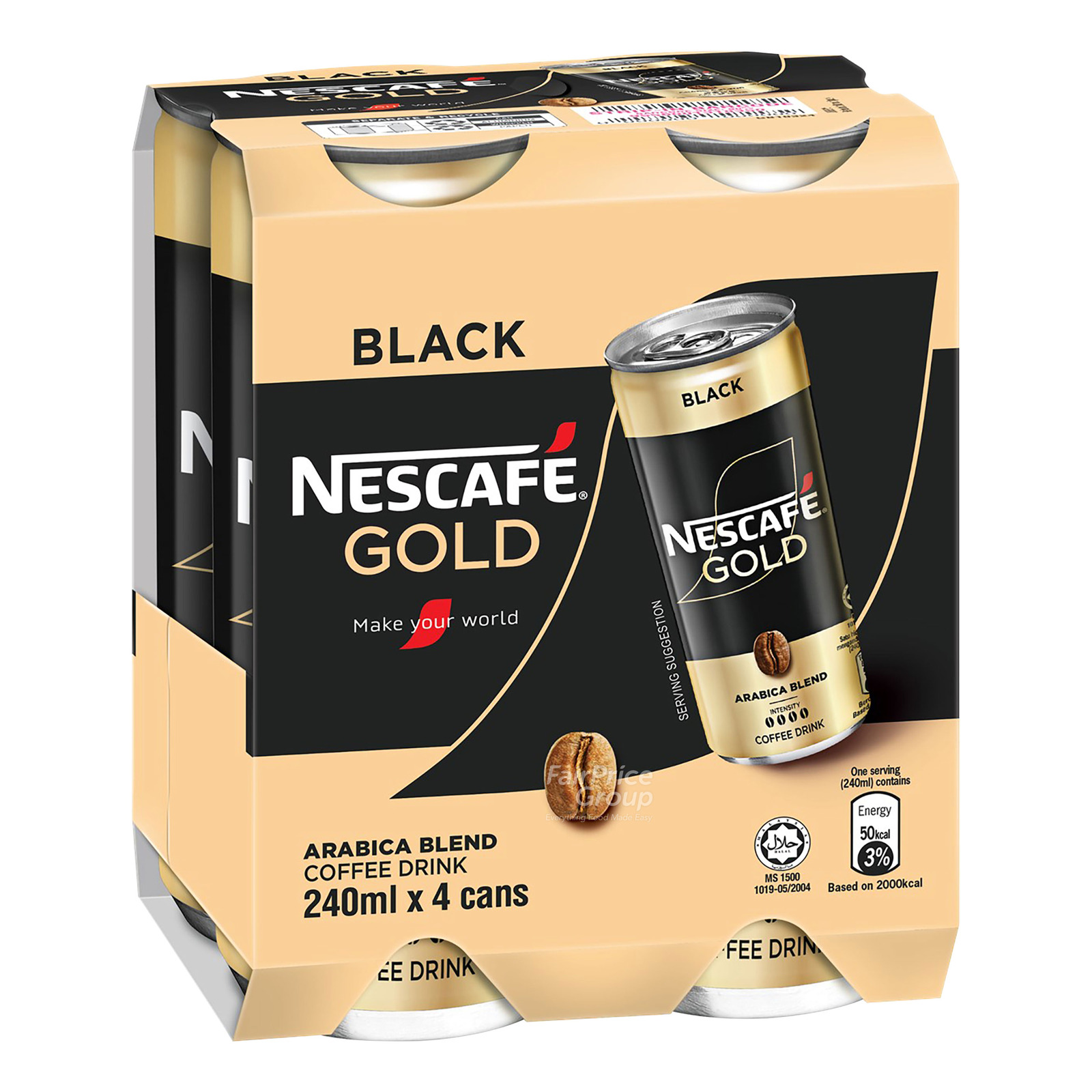 Nescafe Coffee Can Drink - Gold Black | NTUC FairPrice