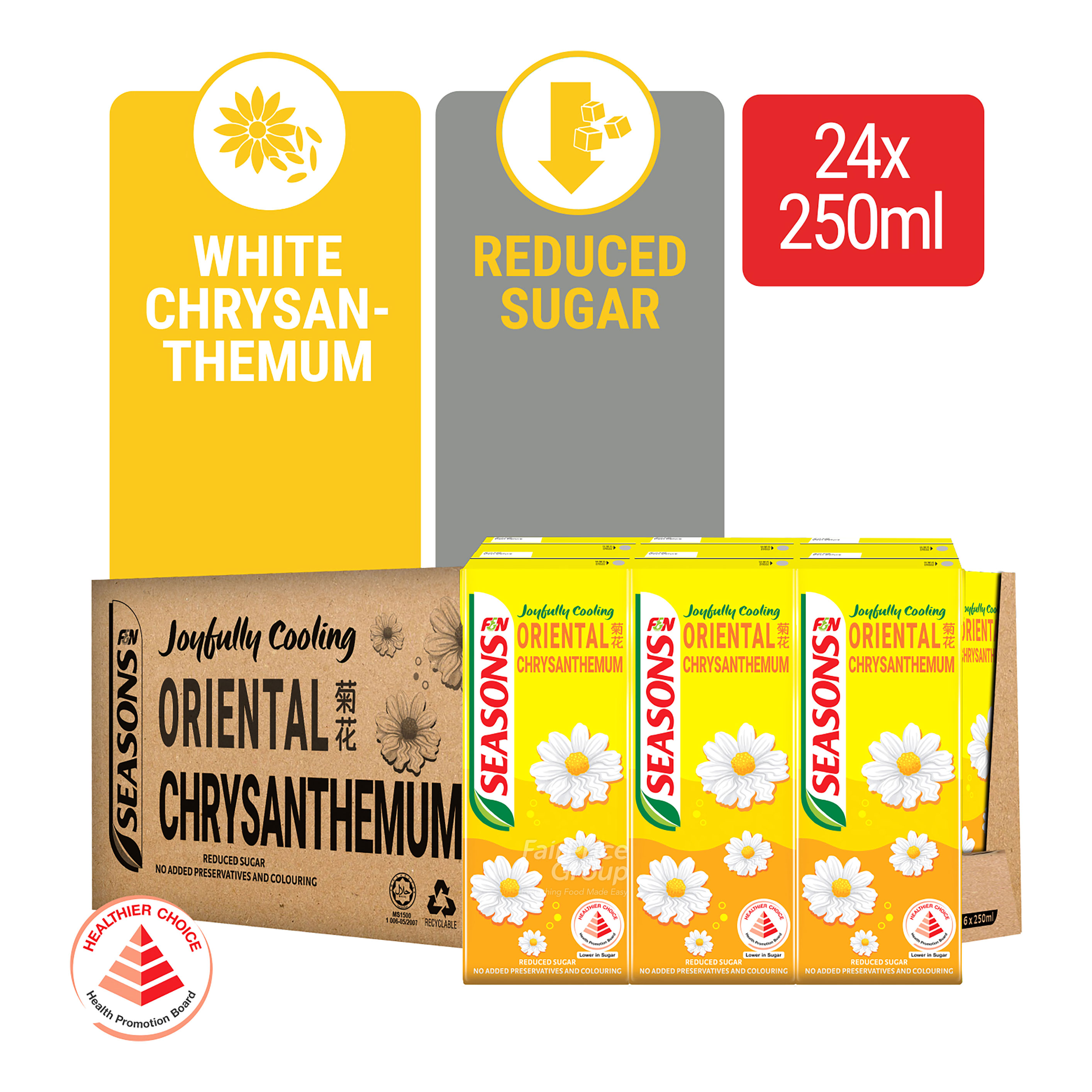 F&N Seasons Packet Drink - White Chrysanthemum Tea