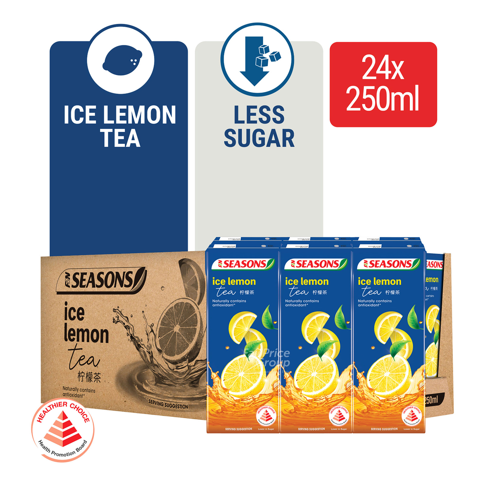 F&N Seasons Bottle Drink - Ice Lemon Tea (Zero Sugar) | NTUC FairPrice