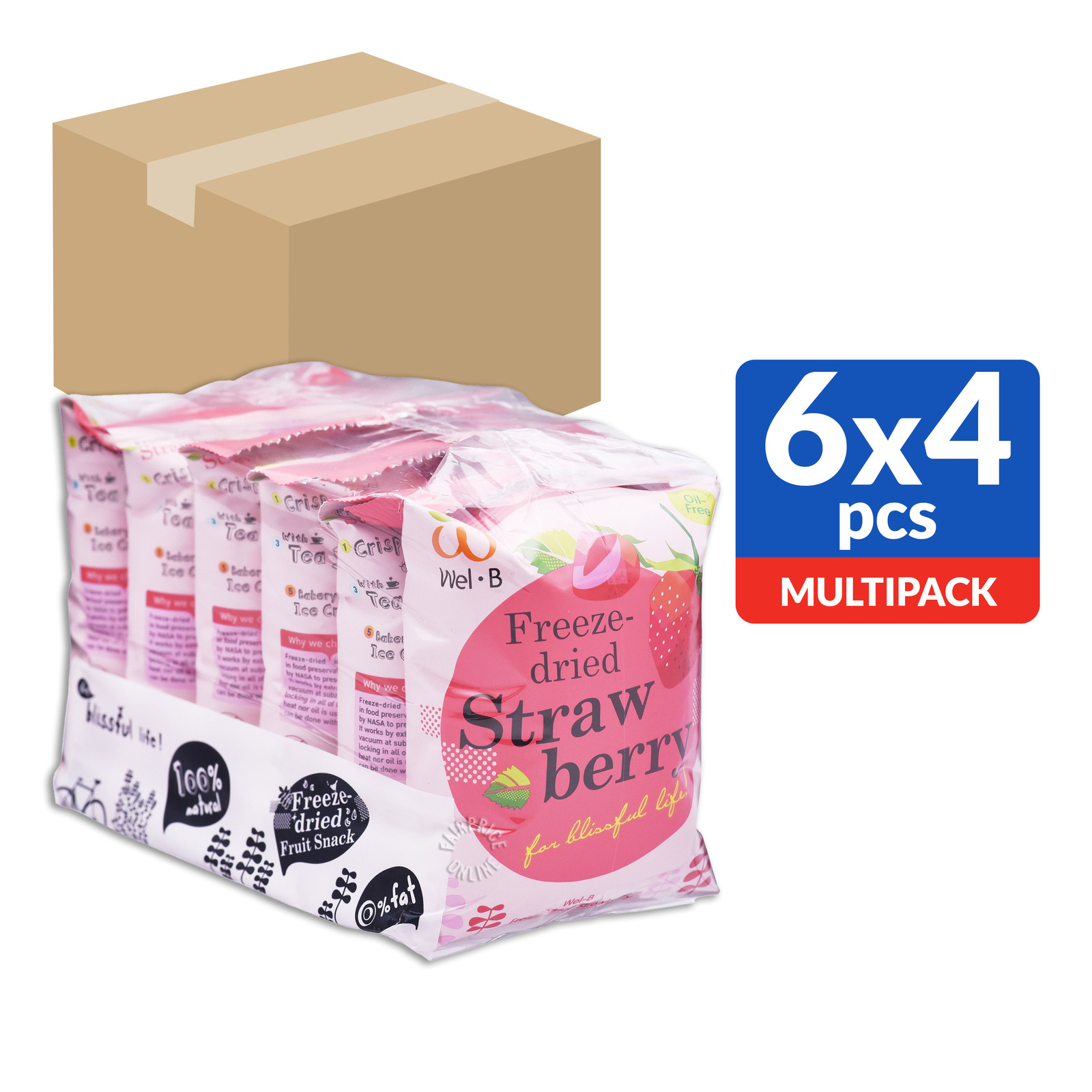 Wel.B Freeze Dried Snack - Strawberry | NTUC FairPrice