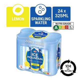 [BCRS] F & N Ice Mountain Sparkling Can Water - Lemon