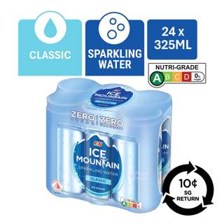 [BCRS] F & N Ice Mountain Sparkling Can Water - Classic
