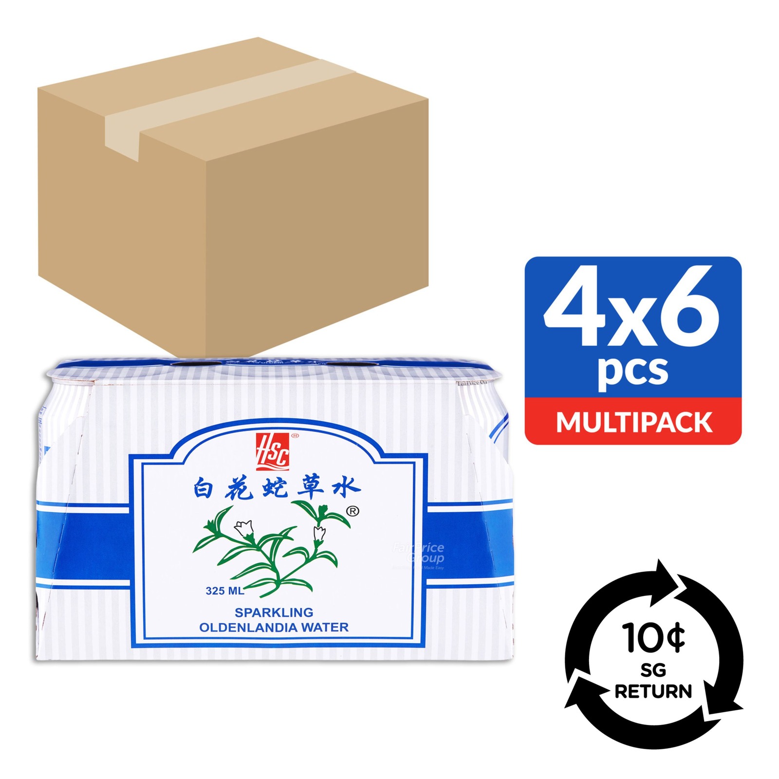 BCRS] HSC Sparkling Oldenlandia Can Water | NTUC FairPrice
