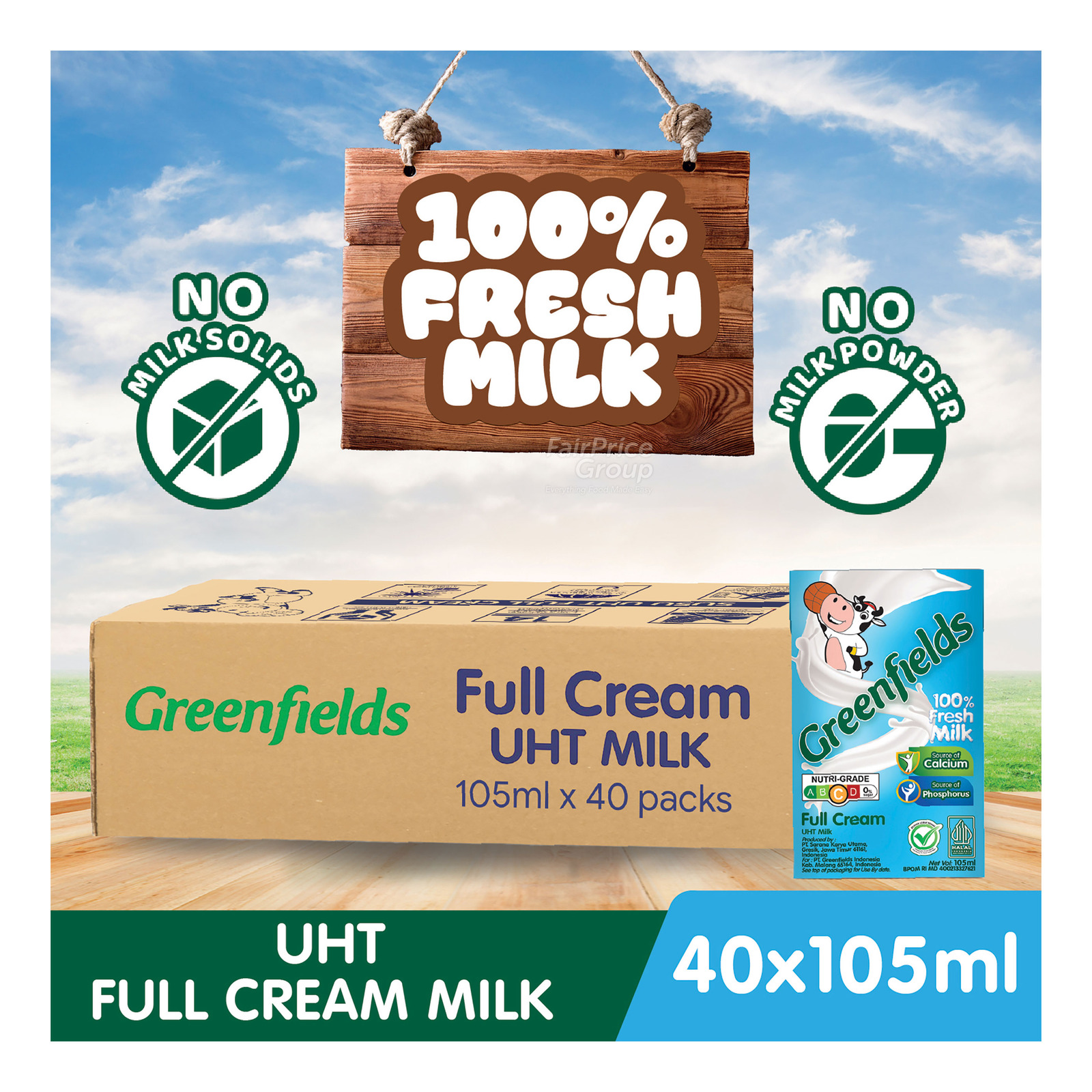 Greenfield UHT Milk - Full Cream (Small)