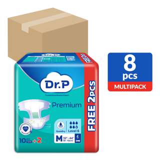 Dr P Premium Adult Diapers Tape - Lv6 (M)