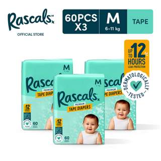 Rascals Premium Tape Diapers - M