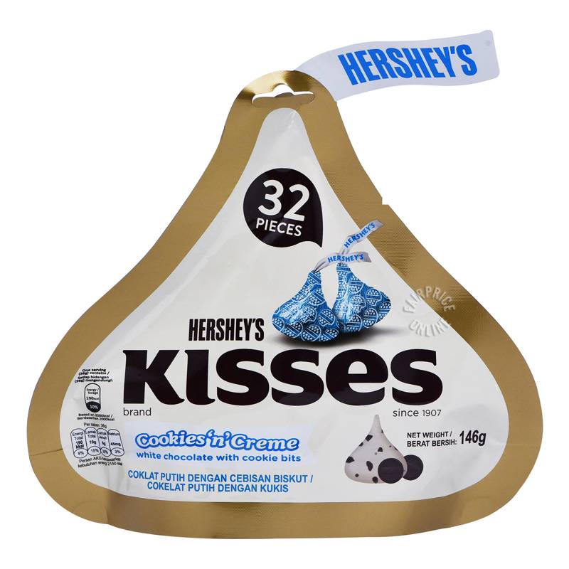 Hershey's Kisses Chocolate Cookies & Creme NTUC FairPrice