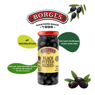 Borges Black Olives - Pitted