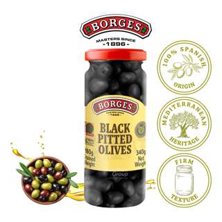 Borges Black Olives - Pitted