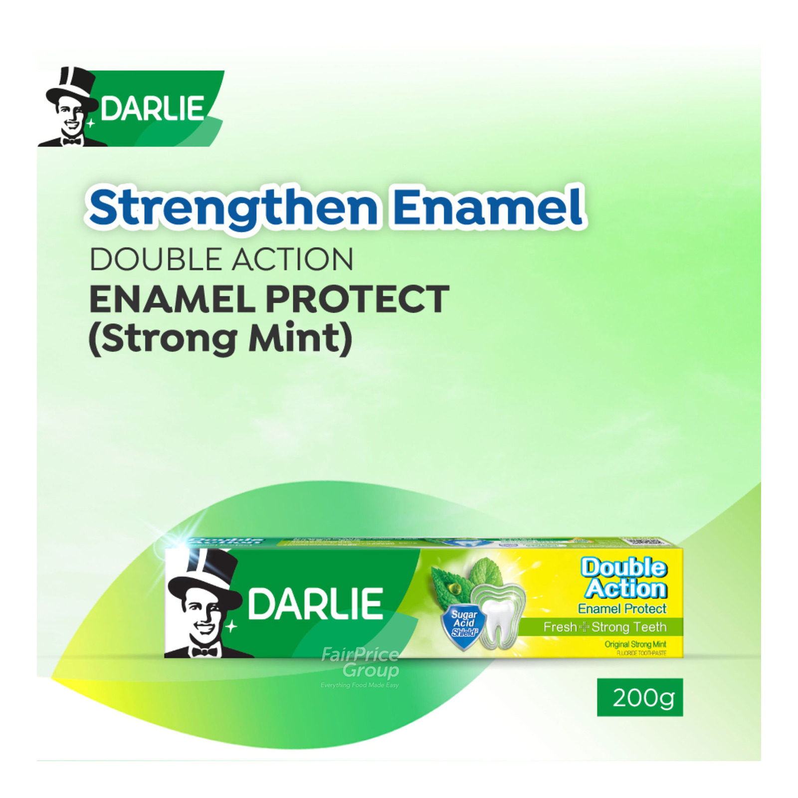 Darlie Double Action Freshness Toothpaste-Enamel Protect(Strong Mint)