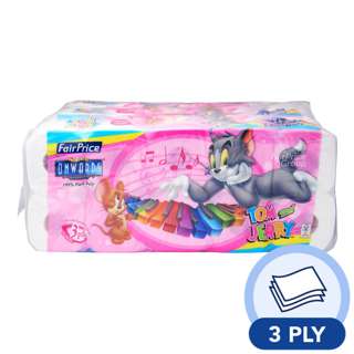 Fairprice Onwards Toilet Tissue Roll - 3 Ply Fairprice Onwards Toilet Tissue Roll - 3 Ply