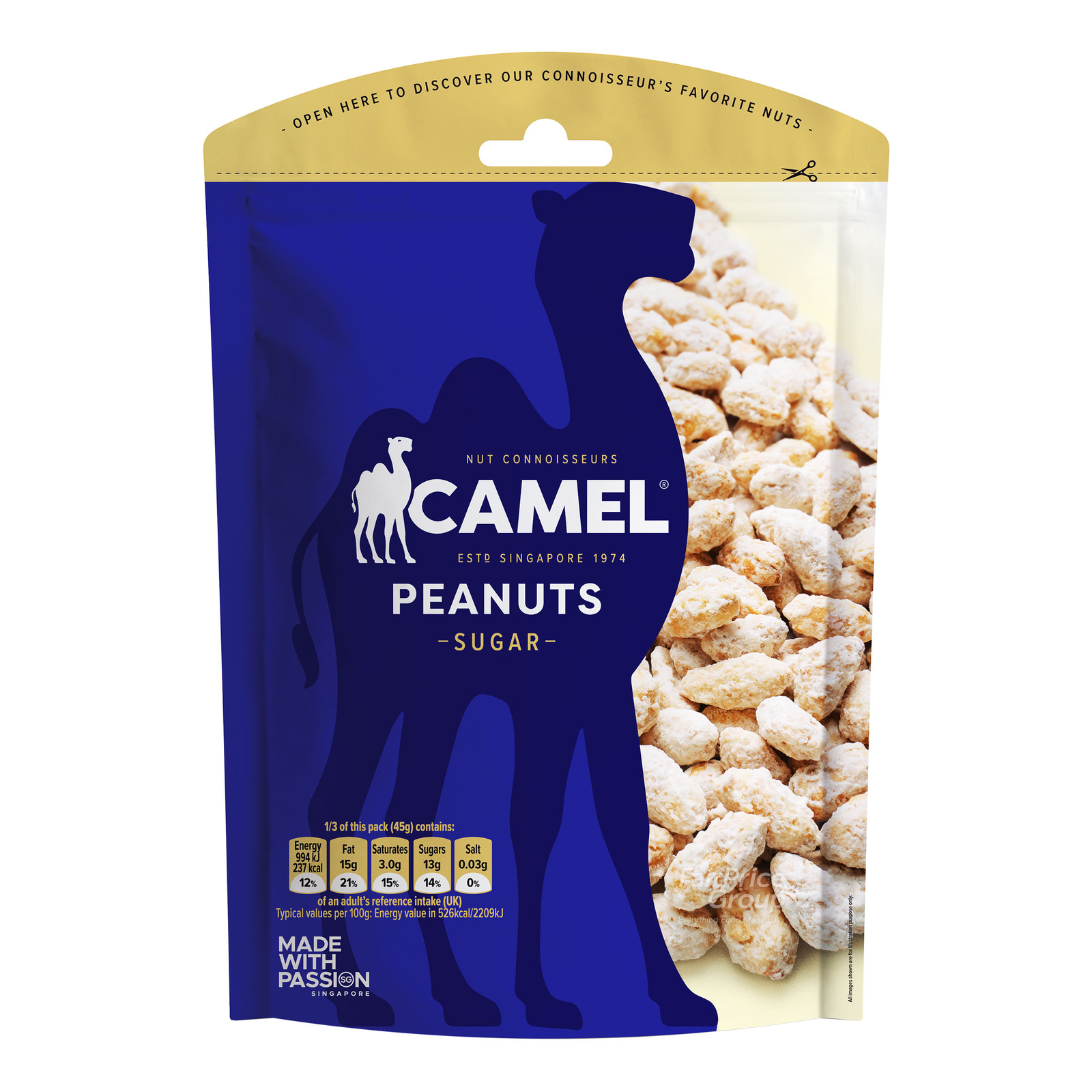 Camel Coated Peanuts Sugar NTUC FairPrice