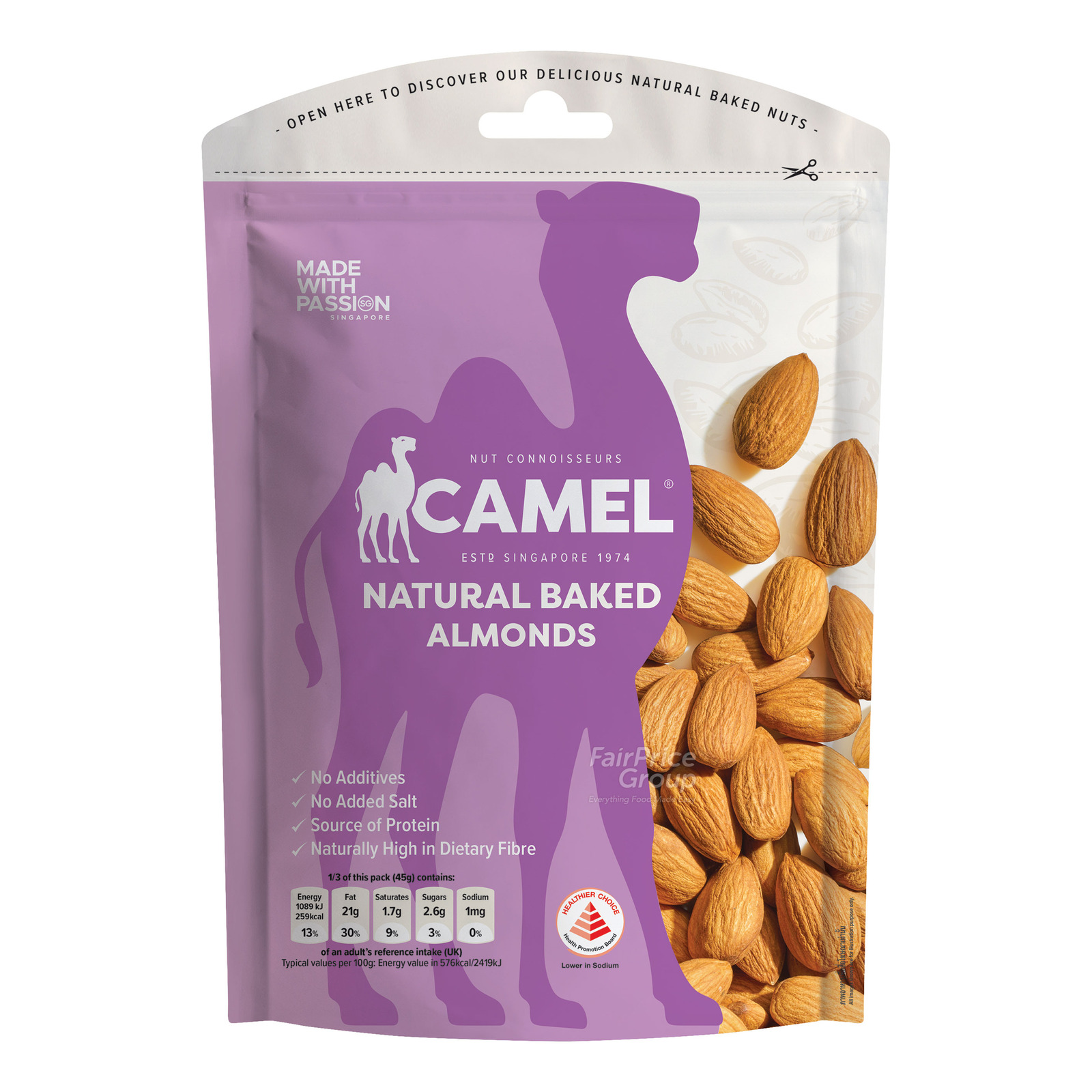 Camel Natural Baked Almonds