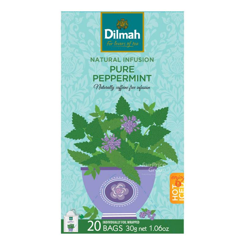 Dilmah Infusion Pure Tea Bags Peppermint Leaves NTUC FairPrice