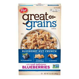 Post Great Grains Cereal - Blueberry Morning Post Great Grains Cereal - Blueberry Morning