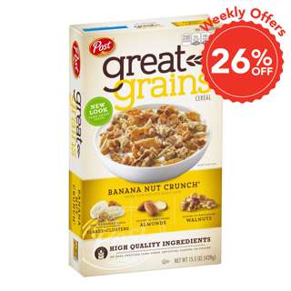 Post Great Grains Cereal - Banana Nut Crunch Post Great Grains Cereal - Banana Nut Crunch